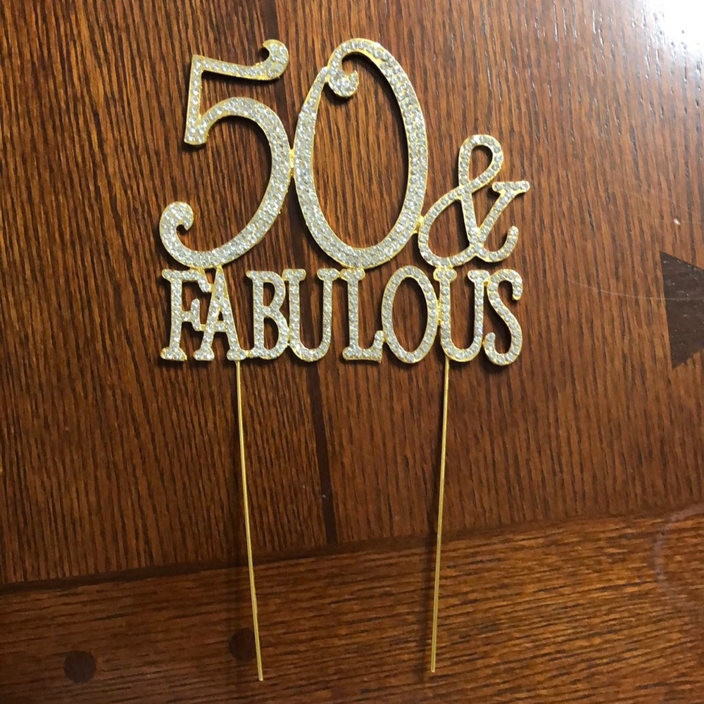 50 Cake Topper